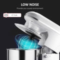 Stand Mixer With 6 1P Speed, 600W Tilt Head Kitchen Electric Mixer With 6 Qt Stainless Steel Mixing Bowl, Beater, Dough Hook And Splash Guard For Baking Bread, Cakes, And Cookies, Silver Silver Abs