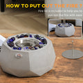 Concrete Tabletop Fireplace, 9