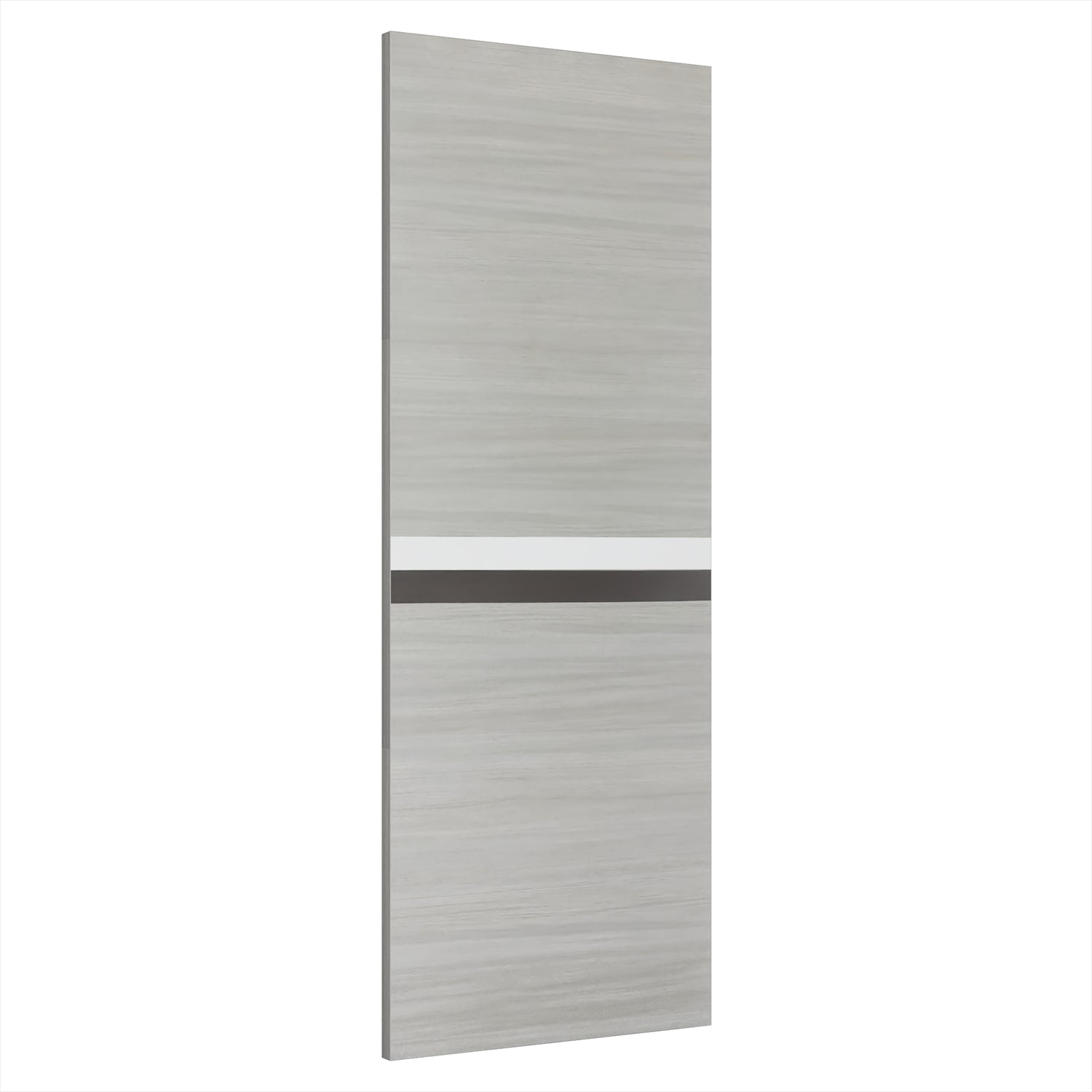 32" X 80" Melamine Integrated Door Slab, Modern Interior Door Leaf, Covered By 2Mm Thick Melamine Protective Layer, Environmental Friendly, Waterproof, Moisture Proof, Anti Deformation Gray Melamine