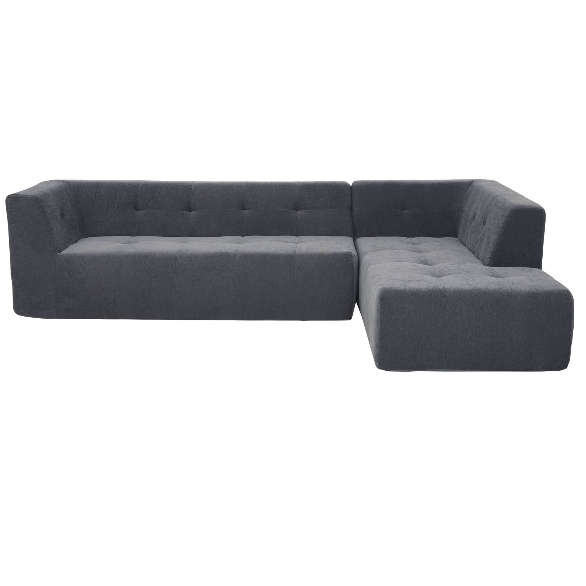 110.2*72.8" Modular Modular Combination Living Room Sofa Set, Modern Minimalist Sofa, Living Room Upholstered Sofa Bed, Bedroom, 3Pcs Computer Free Combination, L Shaped,Dark Grey Dark Grey Foam Chenille 3 Seat
