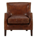 Single Sofa Brown Fabric