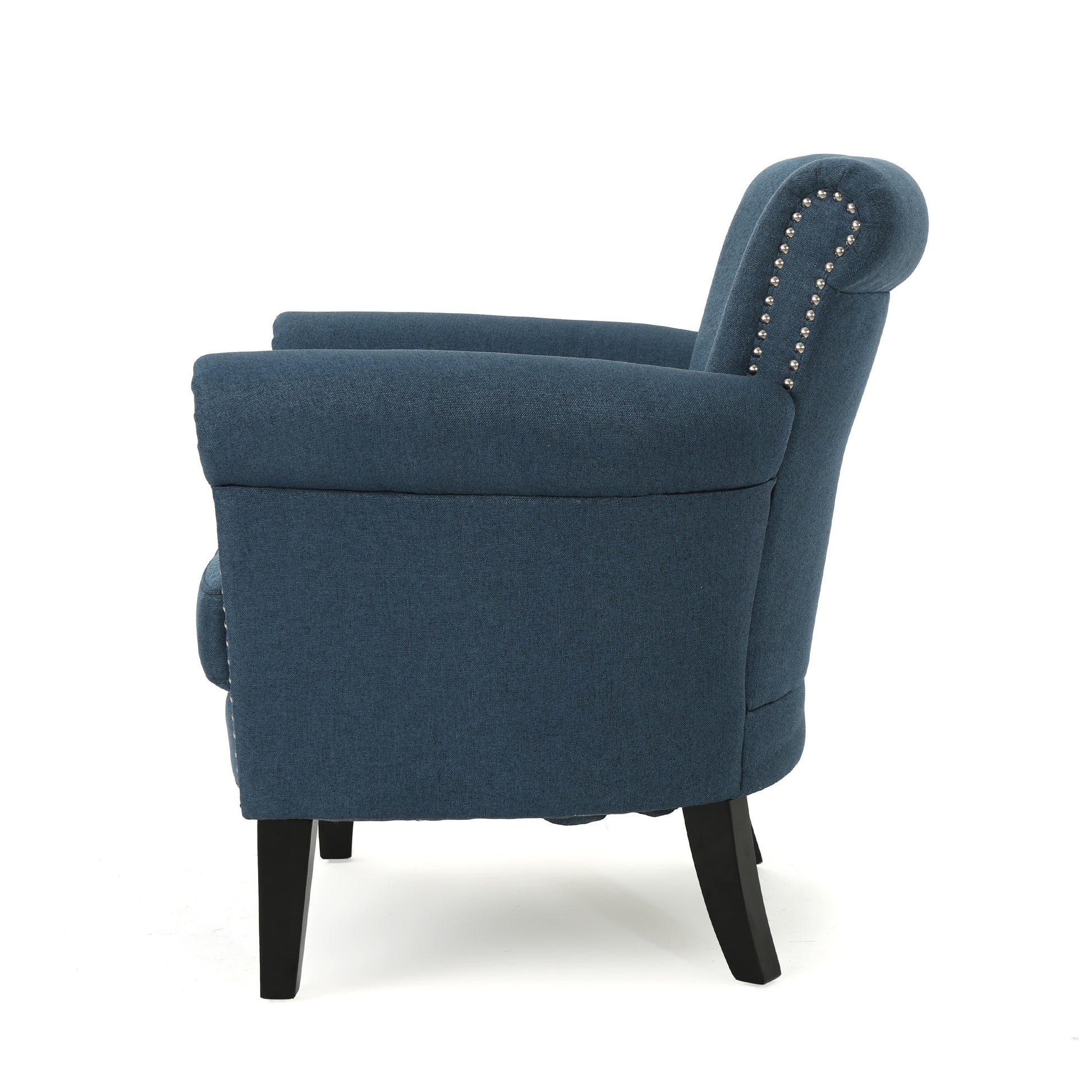 Club Chair Navy Blue Fabric