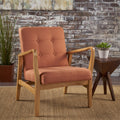 Club Chair Orange Fabric