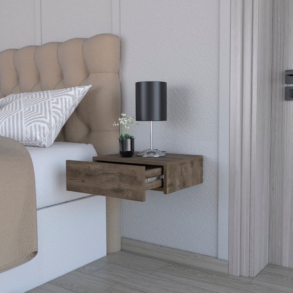 Nightstand Isola, Bedroom, Dark Brown Dark Brown Particle Board Engineered Wood