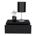 Nightstand Isola, Bedroom, Black Black Particle Board Engineered Wood