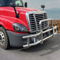 Deer Guard For Freightliner Cascadia 2008 2017 With Brackets Stainless Steel Chrome Stainless Steel