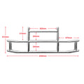Front Bumper Deer Guard For Kenworth T660 T680 2022 With Bracket G04018 Silver Stainless Steel