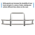 Deer Guard For Freightliner Cascadia 2008 2017 With Brackets Stainless Steel Chrome Stainless Steel