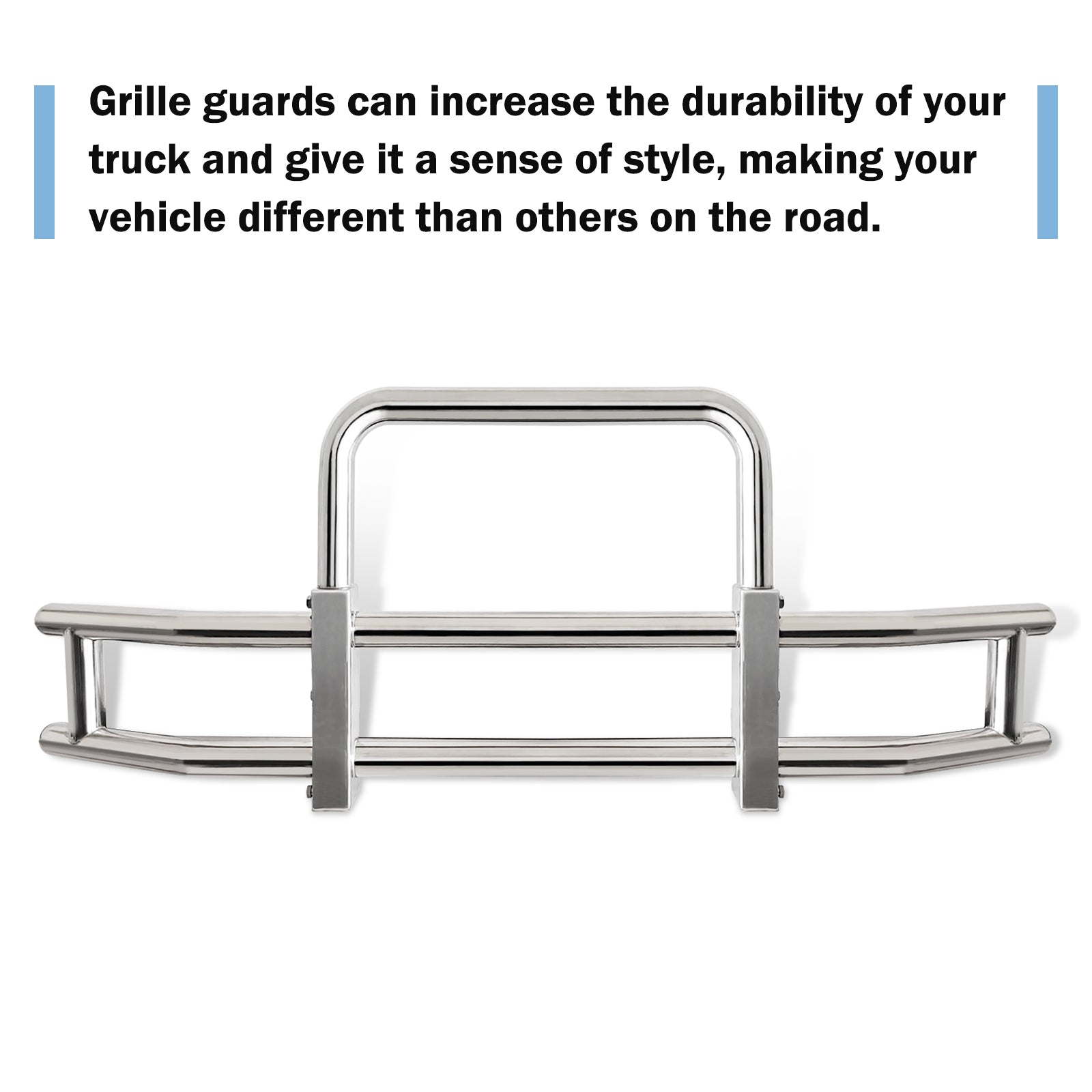 Deer Guard For Freightliner Cascadia 2008 2017 With Brackets Stainless Steel Chrome Stainless Steel