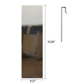 Wall Mount Mirror Set Of 2.Mdf Mirror Wall Mount At Horizontal & Vertical Hanging White Mdf