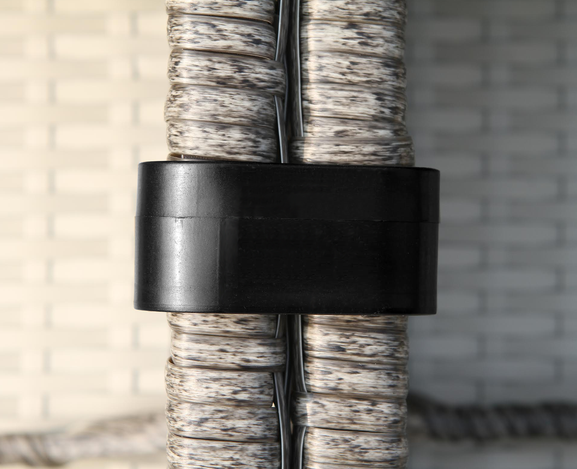 Rattan Wicker Fully Assembled 2 Person Seating Group With Cushions Brown Modern Wicker