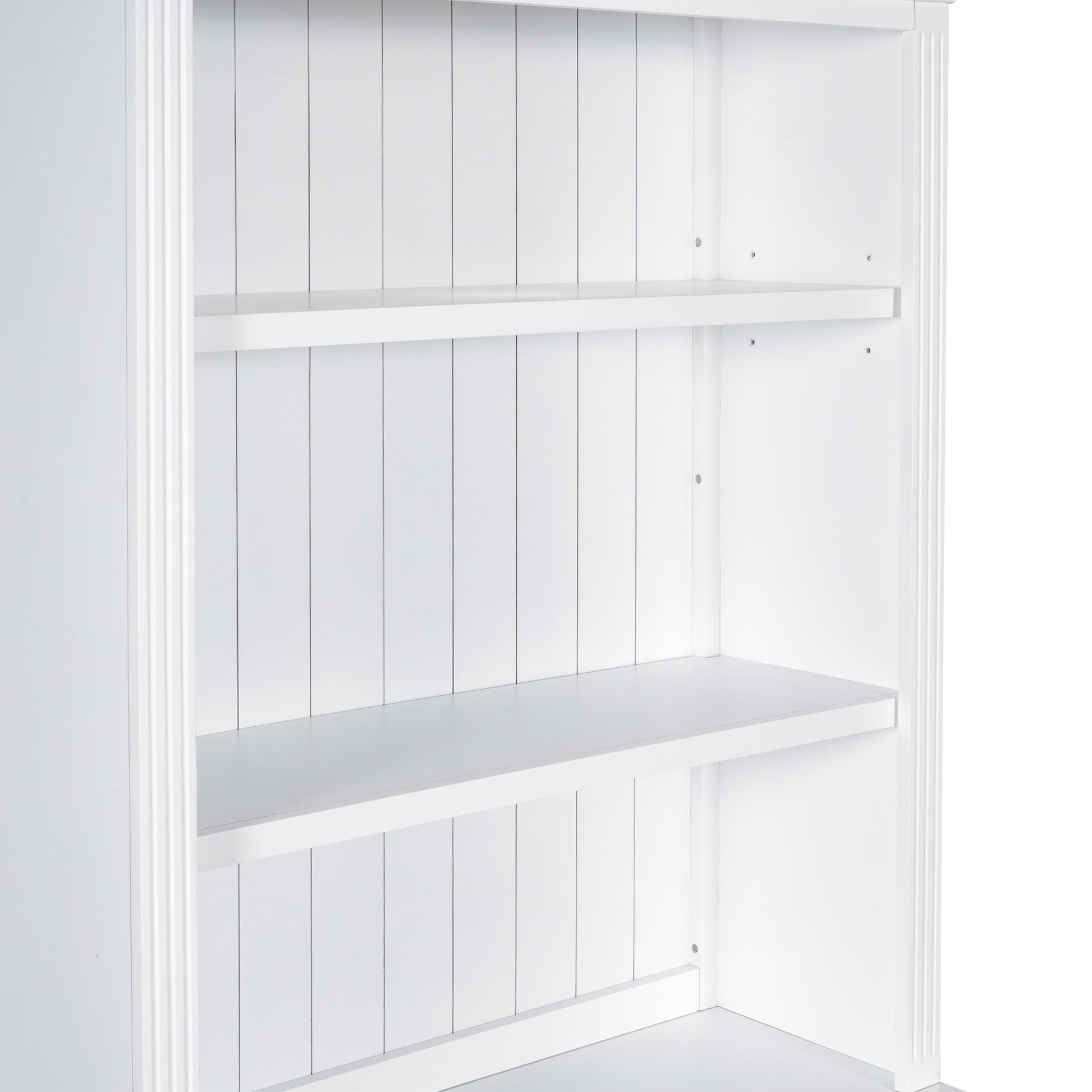 83.4"Tall Bookshelf With Two Corner Shelf Suite,Bookcase With 2 Doors And 1 Drawer,5 Tier Corner Shelf With Open Shelves,Free Standing Shelves Suite With Led Lighting For Living Room,Office,White