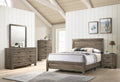 1Pc Contemporary 4 Drawer Tall Chest With Metal Hardware Rustic Gray Rustic Finish Bedroom Furniture Gray Gray Bedroom Contemporary Wood