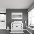 40*24 Inbathroom Vanity Mirrorsframed Dimmable Makeup Mirror For Wall, Backlit And Shatterproof, Anti Fog Horizontal Vertical Gold Ceramic