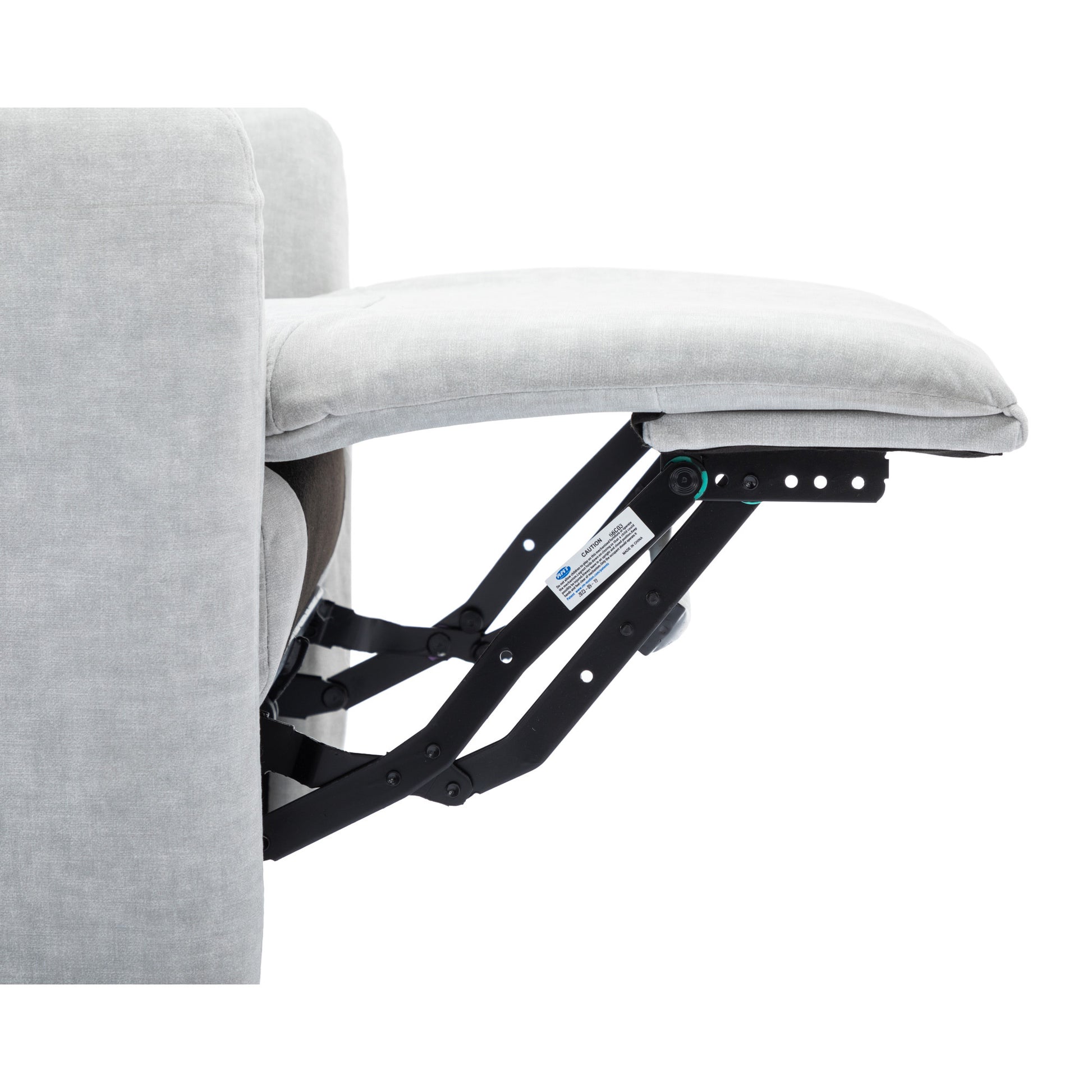 270 Degree Swivel Electric Recliner Home Theater Seating Single Reclining Sofa Rocking Motion Recliner With A Phone Holder For Living Room, Grey Grey Foam Polyester