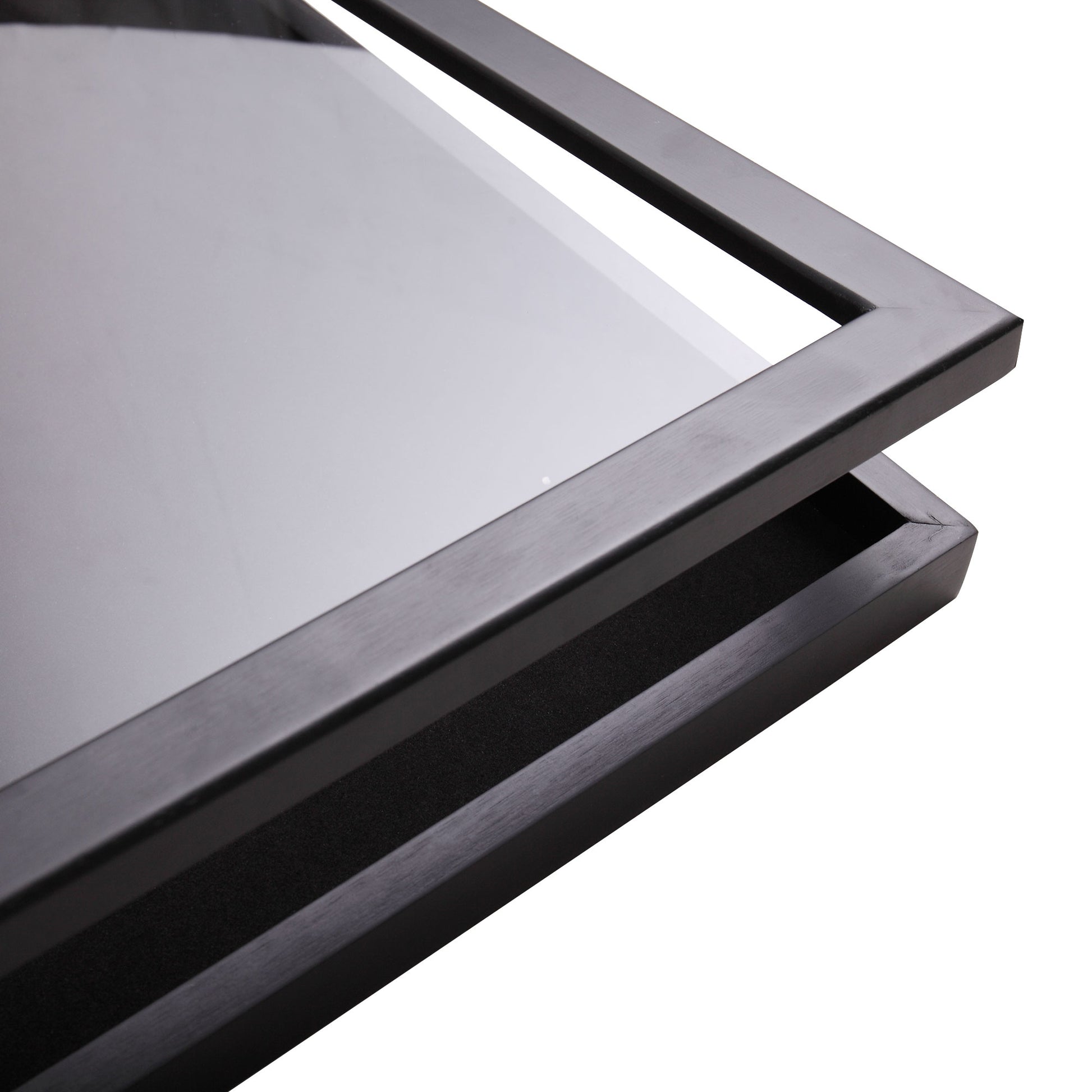 Jersey Frame Display Case With Lengthened Hanger For Baseball Basketball Football Hockey Sport Shirt And Uniform, Black Black Pine