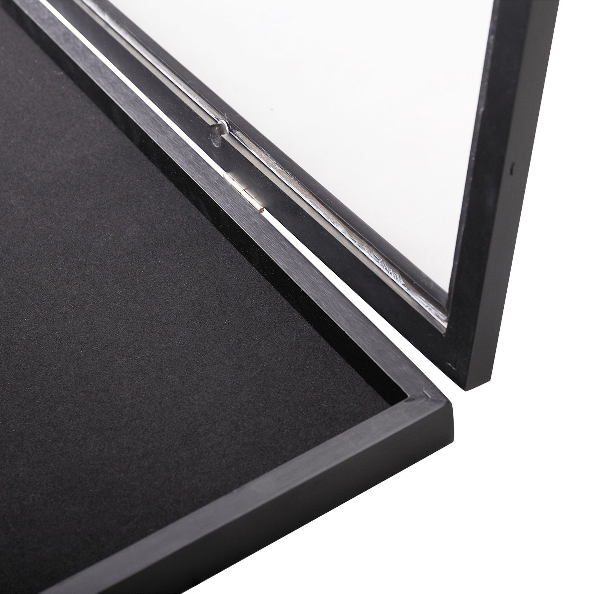 Jersey Frame Display Case With Lengthened Hanger For Baseball Basketball Football Hockey Sport Shirt And Uniform, Black Black Pine