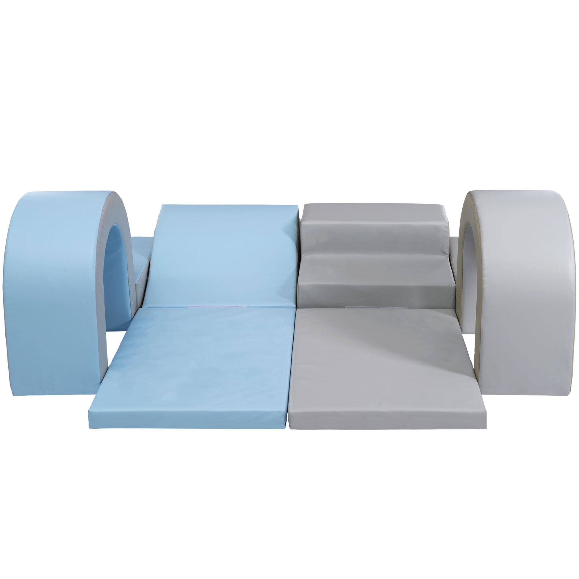 Soft Climb And Crawl Foam Playset 10 In 1, Safe Soft Foam Nugget Block For Infants, Preschools, Toddlers, Kids Crawling And Climbing Indoor Active Play Structure Colorful Foam Indoor