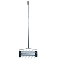 Heavy Duty Rolling Lawn Aerator,Rolling Lawn Aerator, Rotary Push Tine Spike Soil Lawn Aerator Gardening Tool With 3 Piece Long Steel Handle For Garden Yard Grass Maintenance,Garden Yard Rotary Push Silver Abs Steel Q235