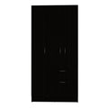 Armoire Cobra, Bedroom, Black White White Black Particle Board Particle Board