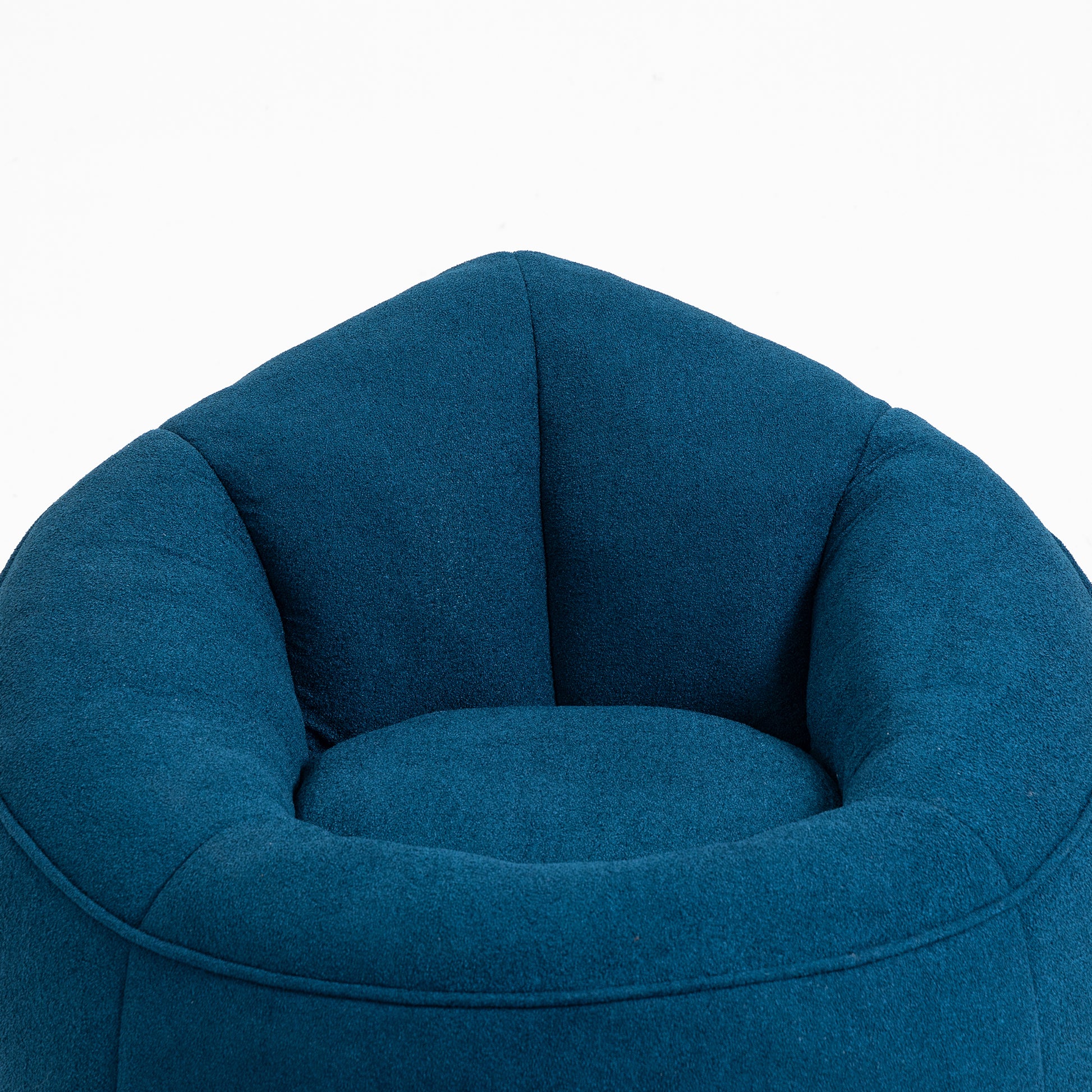 Bedding Bean Bag Sofa Chair High Pressure Foam Bean Bag Chair Adult Material With Padded Foam Padding Compressed Bean Bag With Footrest Blue Microfiber