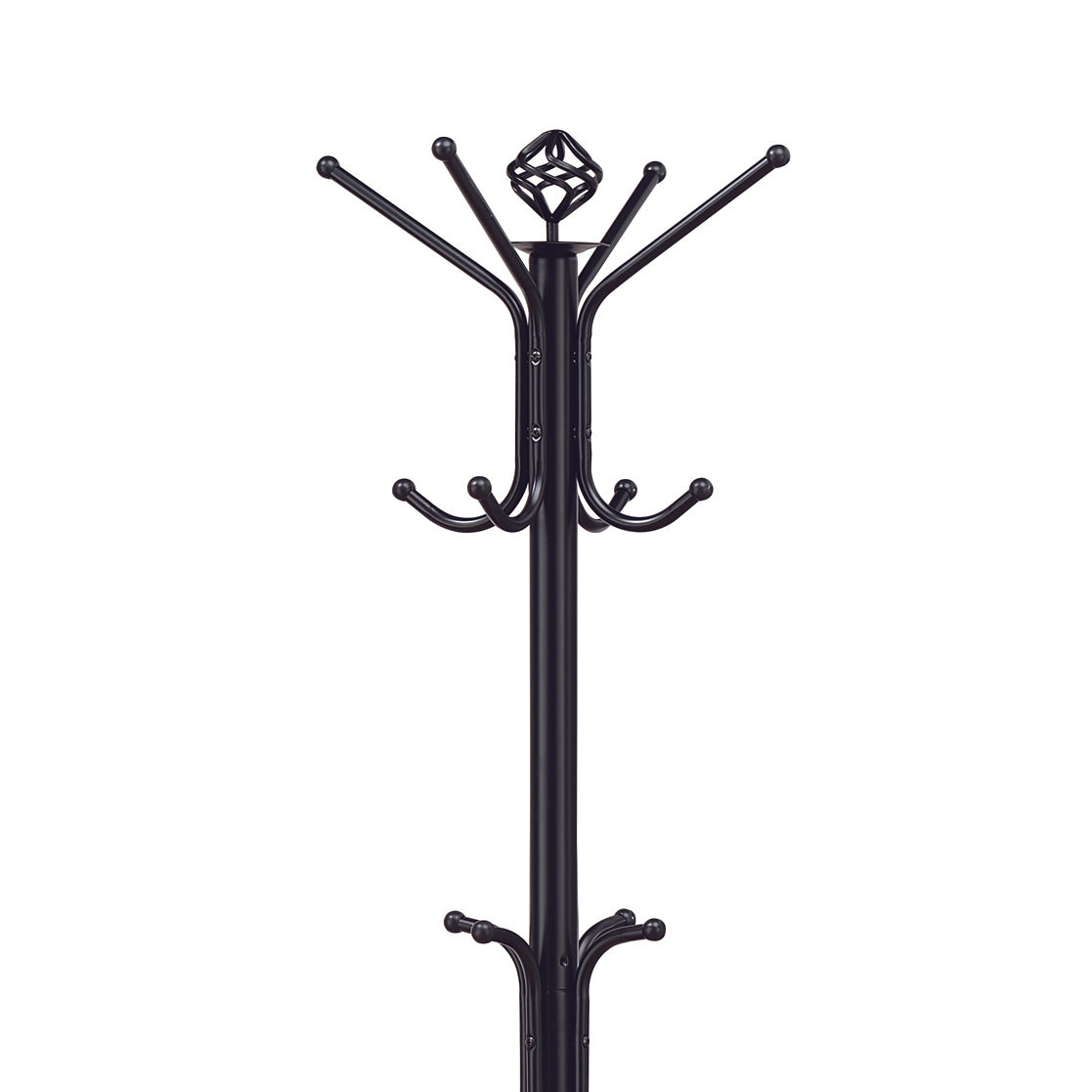 Black Metal Coat Rack Black Primary Living Space Traditional Metal