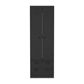 Armoire Hobbs, Bedroom, Black Black Particle Board Particle Board