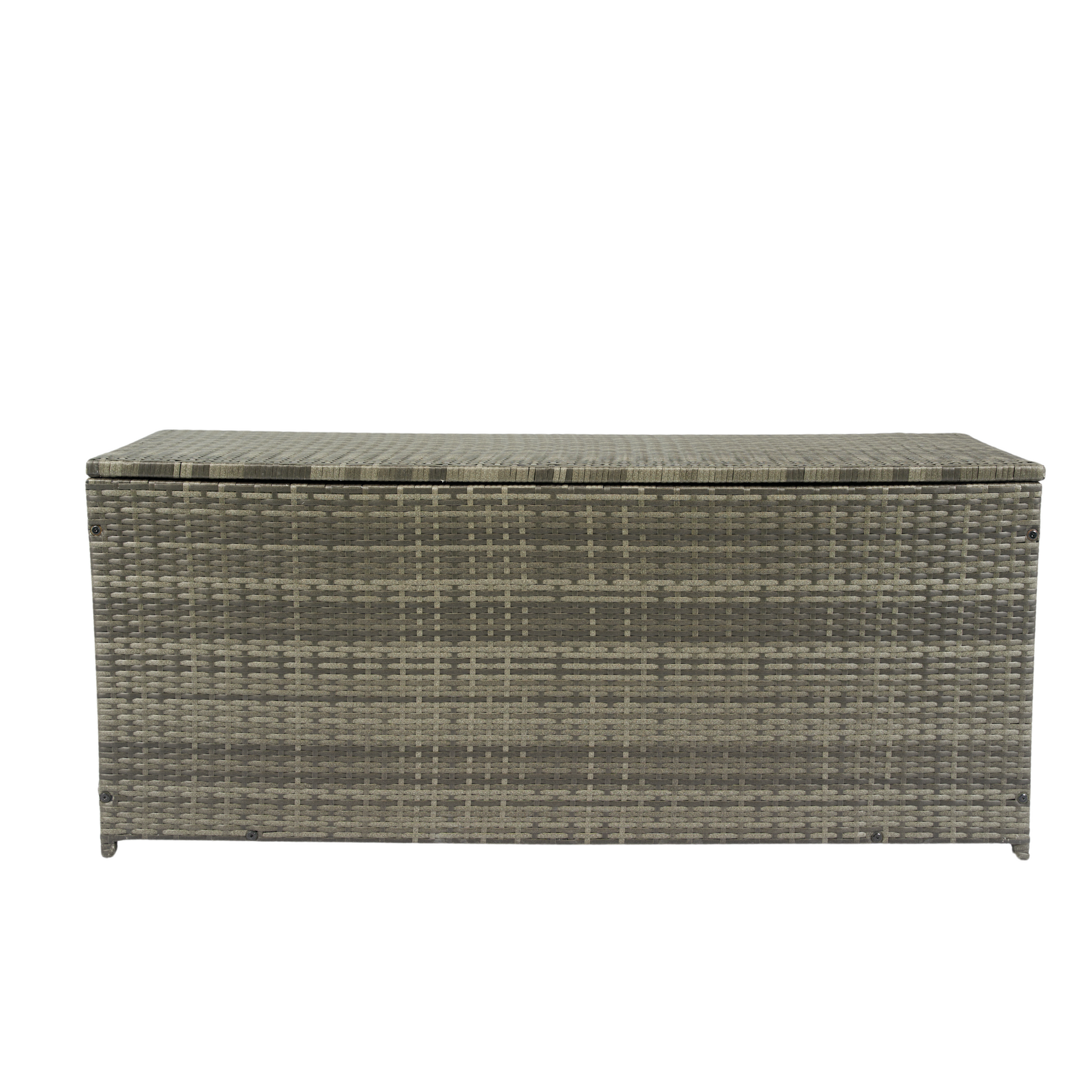 Outdoor Storage Box, 113 Gallon Wicker Patio Deck Boxes With Lid, Outdoor Cushion Storage For Kids Toys, Pillows, Towel Grey Wicker No Grey Rust Resistant Frame Mildew Resistant Cushion Garden &