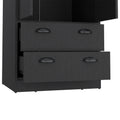 Armoire Hobbs, Bedroom, Black Black Particle Board Particle Board