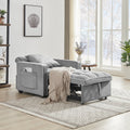 Three In One Sofa Bed Chair Folding Sofa Bed Adjustable Back Into A Sofa Recliner Single Bed Adult Modern Chair Bed Berth Grey White Wood Primary Living Space Medium Duty Eucalyptus 1 Seat Grey Velvet Medium Soft Tufted Back Modern Pillow Top Arms Solid