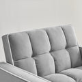 Three In One Sofa Bed Chair Folding Sofa Bed Adjustable Back Into A Sofa Recliner Single Bed Adult Modern Chair Bed Berth Grey White Wood Primary Living Space Medium Duty Eucalyptus 1 Seat Grey Velvet Medium Soft Tufted Back Modern Pillow Top Arms Solid