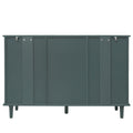 2 Door 3 Drawer Cabinet, American Furniture, Suitable For Bedroom, Living Room, Study Dark Green Particle Board