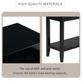 Contemporary 3 Drawer Console Table With 1 Shelf, Entrance Table For Entryway, Hallway, Living Room, Foyer, Corridor Black Solid Wood Mdf