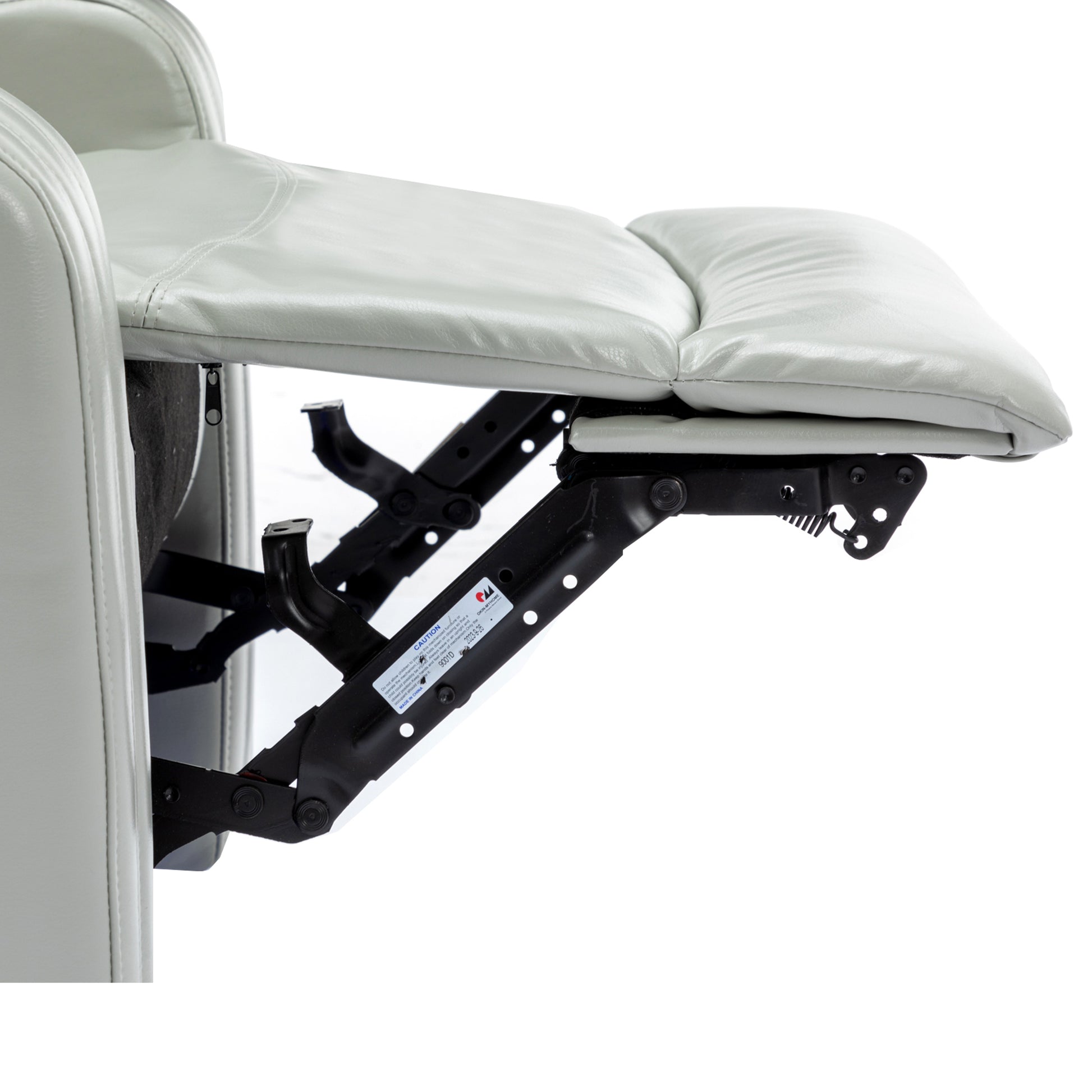 Pu Leather Power Recliner Individual Seat Home Theater Recliner With Cooling Cup Holder, Bluetooth Speaker, Led Lights, Usb Ports, Tray Table, Arm Storage For Living Room, Grey Grey Foam Pu