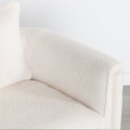 Modern Style Accent Chair Armchair For Living Room, Bedroom, Guest Room,Office, Ivory Ivory Upholstered