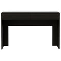 Tampa Writing Computer Desk ,Two Drawers Black Mdf Engineered Wood