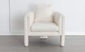 Modern Style Accent Chair Armchair For Living Room, Bedroom, Guest Room,Office, Ivory Ivory Upholstered