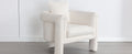 Modern Style Accent Chair Armchair For Living Room, Bedroom, Guest Room,Office, Ivory Ivory Upholstered