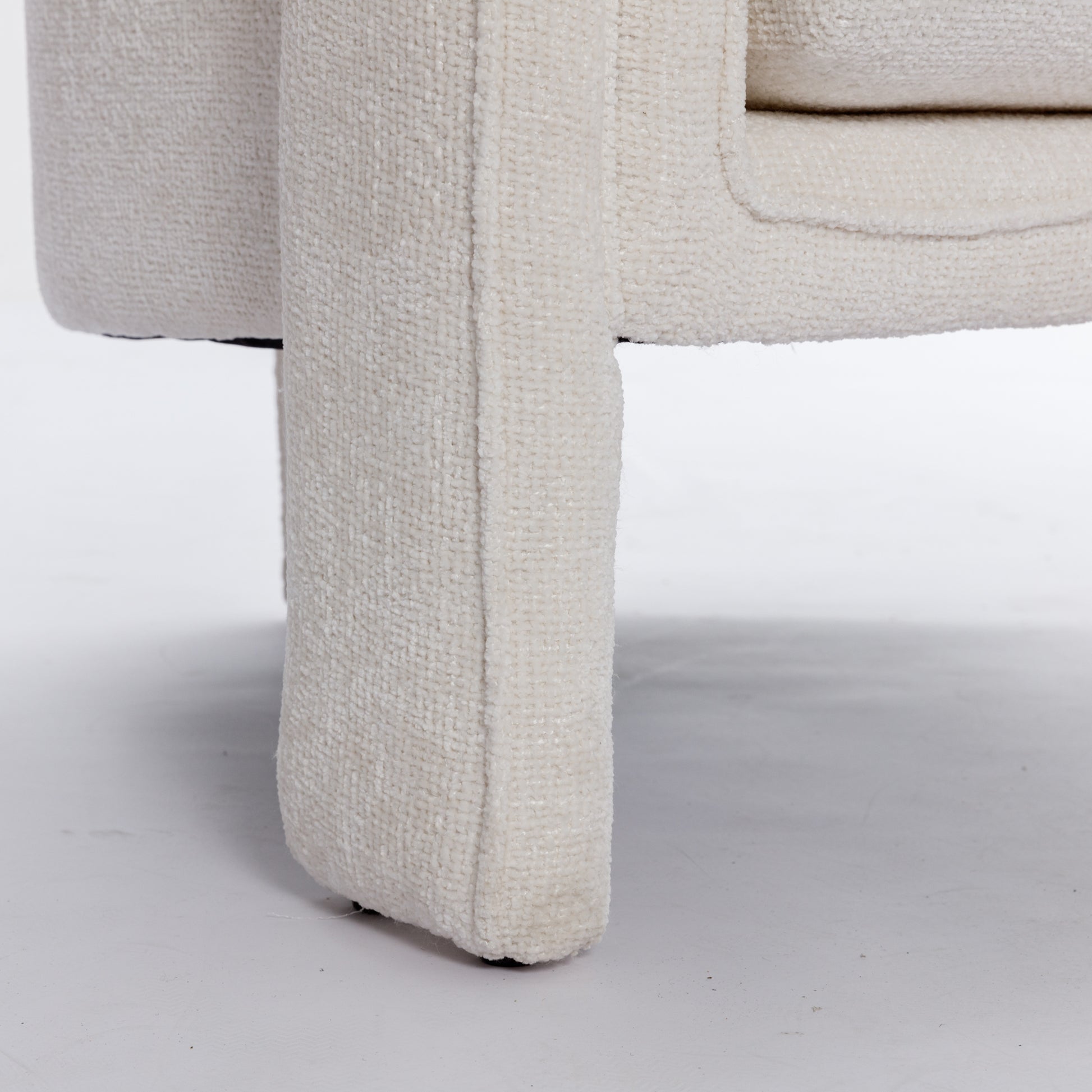 Modern Style Accent Chair Armchair For Living Room, Bedroom, Guest Room,Office, Ivory Ivory Upholstered