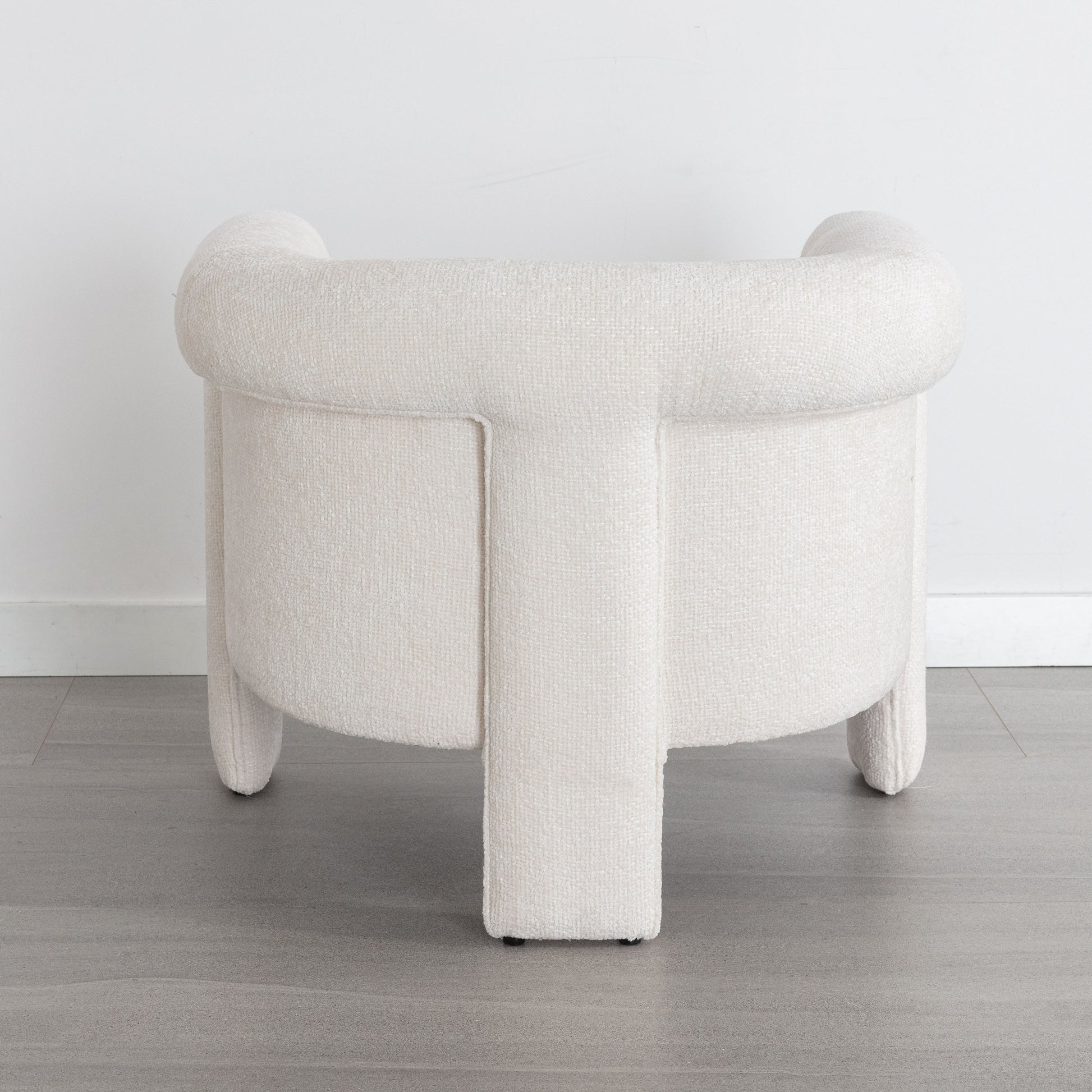 Modern Style Accent Chair Armchair For Living Room, Bedroom, Guest Room,Office, Ivory Ivory Upholstered