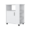 Clayton Kit Lower Microwave Cabinet White Kitchen Modern Mdf Shelves Included Engineered Wood