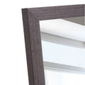Third Generation Packaging Upgrade, Thickened Frame, Gray Wood Grain Solid Wood Frame Full Length Mirror, Dressing Mirror, Bedroom Entrance, Decorative Mirror, Floor Standing Mirror. 57.9