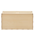 Wooden Hamster Cage Small Animals House, Acrylic Hutch For Dwarf Hamster, Guinea Pig, Chinchilla, Opening Top With Air Vents Natural Mdf