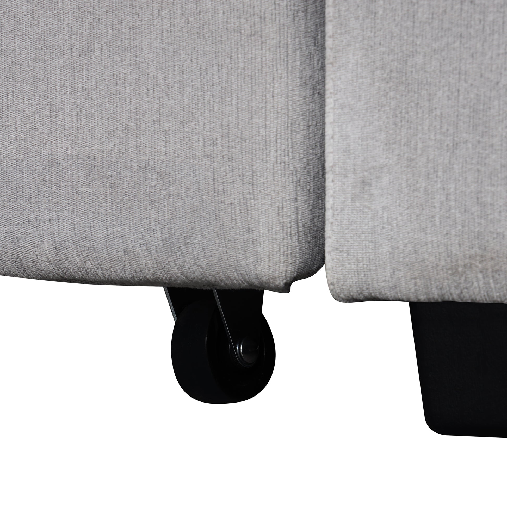 Sectional Sleeper Sofa With Pull Out Bed And Lounge Chair, Usb And Type C Interfaces, Suitable For Living Room, Office, And Spacious Spaces Gray Polyester