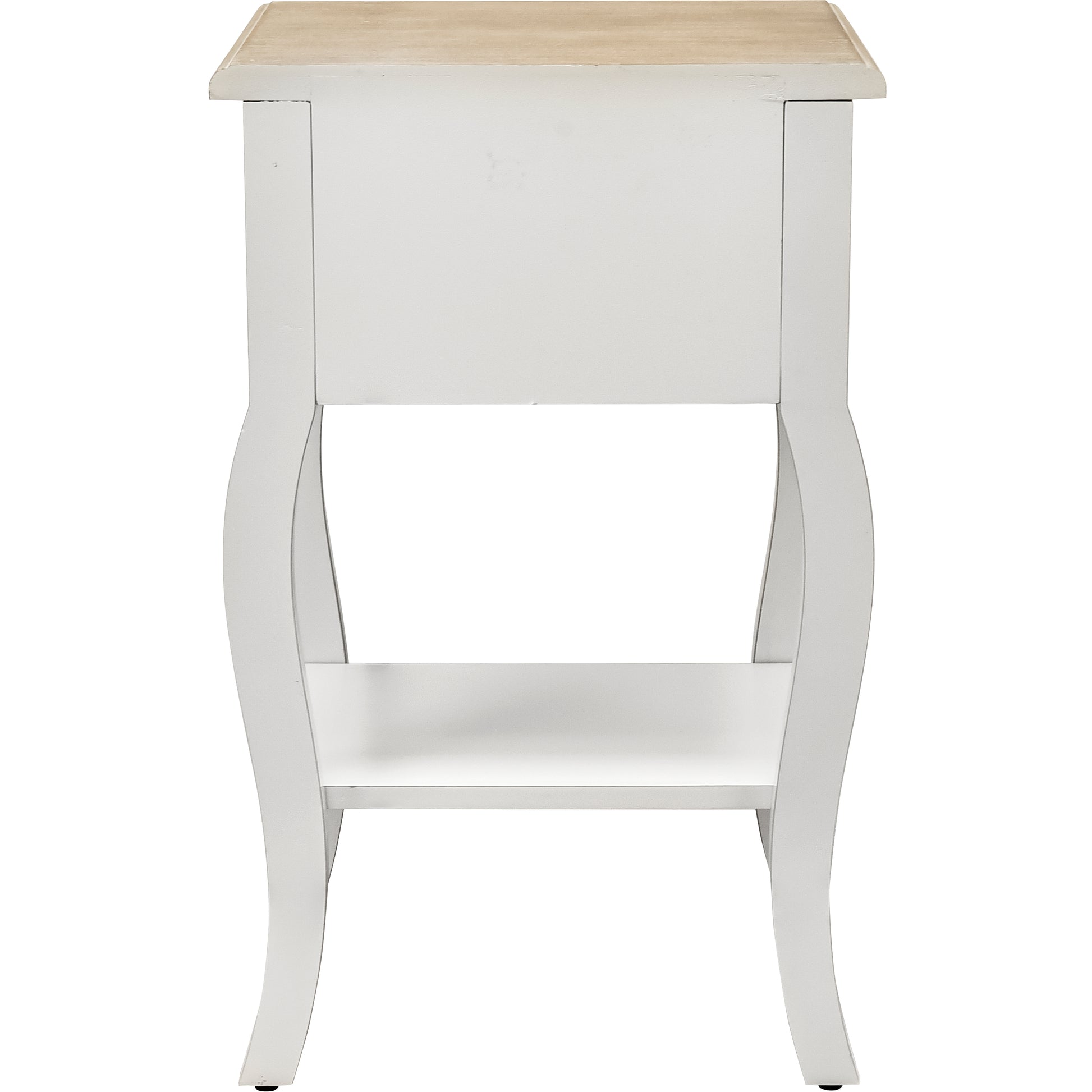 Carved Wood Storage Shelf Open Shelf Drawer And Flat Top Antique Brown White Wood