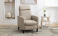 Modern Artistic Color Design Adjustable Recliner Chair Pu Leather For Living Room Bedroom Home Theater, Beige Beige Pu Leather