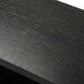 End Table With Charging Station, Narrow Sofa Side Table, Wooden Nightstand, Bedroom Living Room Furniture, Black Black Mdf