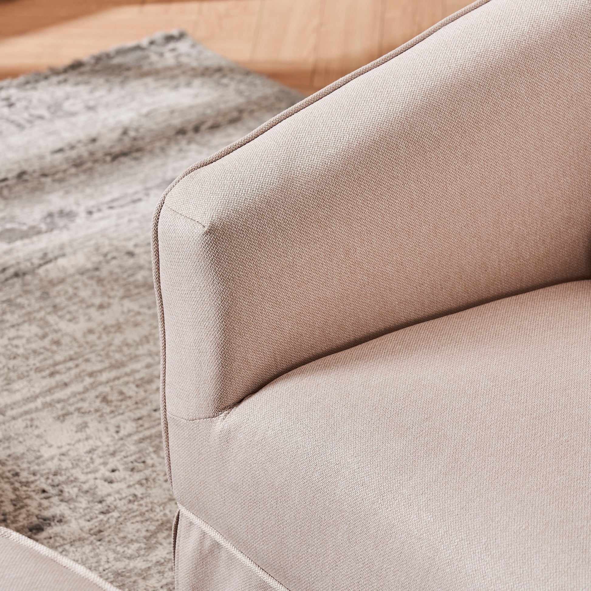 Swivel Barrel Chair With Ottoman, Swivel Accent Chairs Armchair For Living Room, Reading Chairs For Bedroom Comfy, Round Barrel Chairs With Black Metal Base Beige Beige Primary Living Space Modern Linen