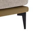 Modern Two Tone Barrel Fabric Chair, Upholstered Round Armchair For Living Room Bedroom Reading Room, Mustard Green Mustard Linen