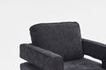 Swivel Barrel Chair For Living Room,360 Degree Swivel Club Modern Accent Single Sofa Chair, Small Leisure Arm Chair For Nursery, Hotel, Bedroom, Office Black Primary Living Space Modern Linen